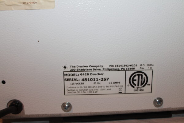 Horizon mini B 642b Drucker Centrifuge Lab Equipment - Image 2