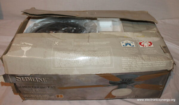 52" Slimline Flushmount Ceiling Fan with Light - Image 2