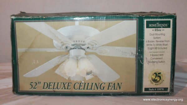 52" Slimline Flushmount Ceiling Fan with Light - Image 9