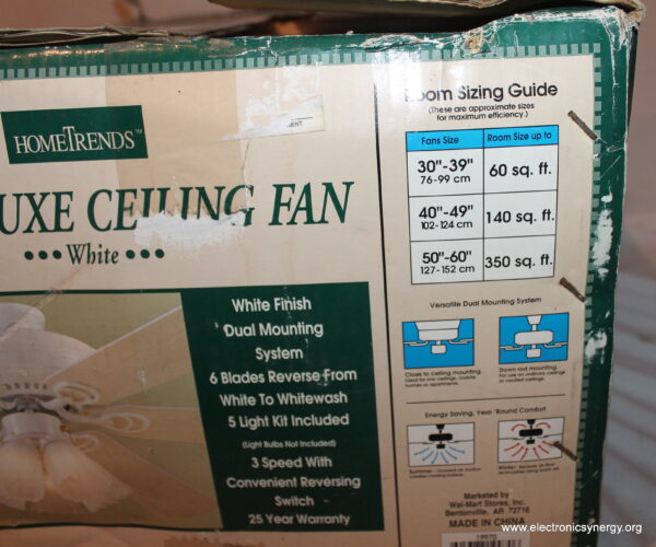 52" Slimline Flushmount Ceiling Fan with Light - Image 13