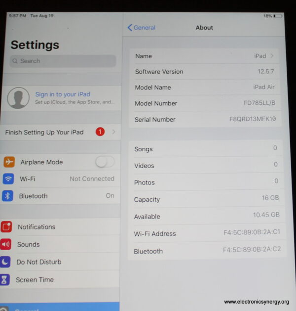 Apple iPad Air – 16GB WiFi (Silver) - Image 5