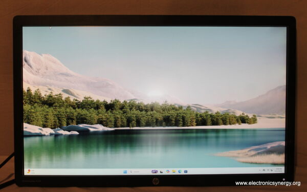 Pair of HP E321 Monitors – VGA & DVI (No Stands) - Image 5