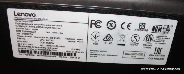 Lenovo AIO 300-22ACL All-in-One PC - Image 5