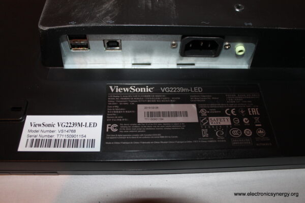 ViewSonic VG2239m 22" LED Monitor - Image 4