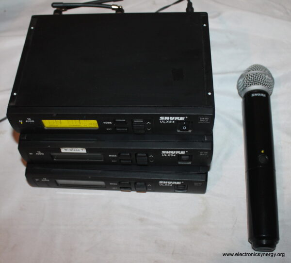 Shure ULXS4 Wireless Microphone Receiver System – 3 Receivers + Mic & Charger - Image 3