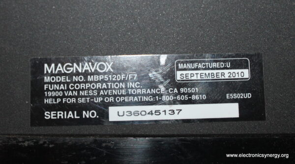 Magnavox MBP5120F Blu-ray Player - Image 6