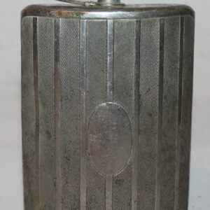 Antique German Stainless Steel Whiskey Flask