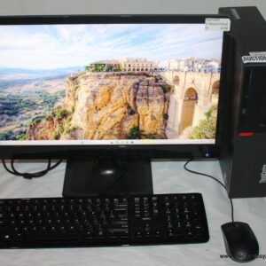 Lenovo ThinkCentre M710s Intel i5-7400 8GB DDR4 128GB SSD DVD-RW Windows 11 Pro /w Monitor Keyboard & Mouse JD042808-4