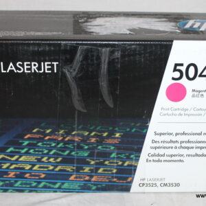 HP 504A Magenta & Cyan Toner Cartridges (CE253A Magenta, CE251A Cyan x2, Genuine OEM)